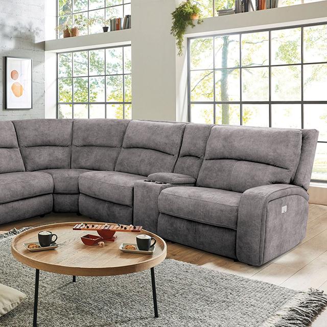 APOSTOLOS Power Sectional, Light Gray - Royal Furniture & Gifts (MI) - Multi Location