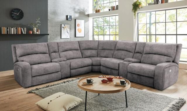 APOSTOLOS Power Sectional, Light Gray - Royal Furniture & Gifts (MI) - Multi Location