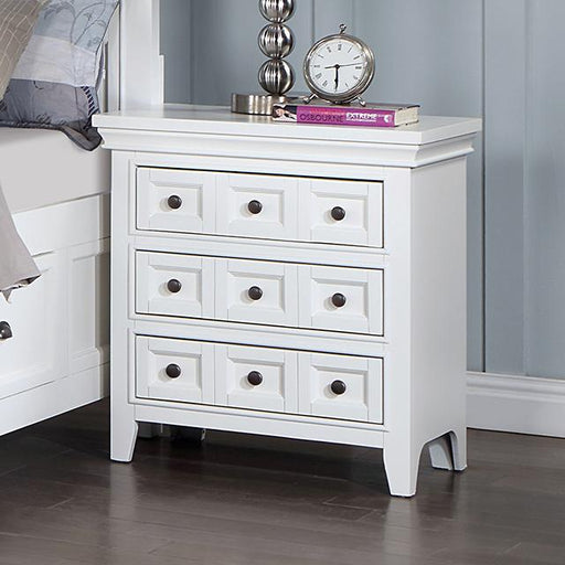 CASTILE Night Stand w/ USB, White - Royal Furniture & Gifts (MI) - Multi Location