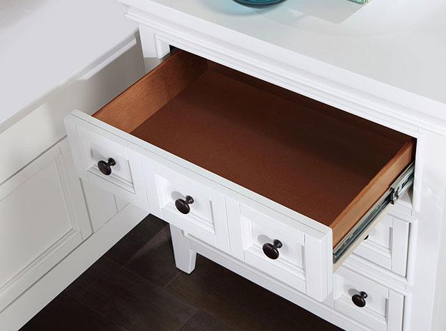 CASTILE Night Stand w/ USB, White - Royal Furniture & Gifts (MI) - Multi Location