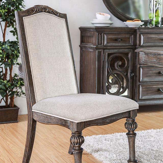 ARCADIA Rustic Natural Tone/ Ivory Side Chair (2/CTN) - Royal Furniture & Gifts (MI) - Multi Location