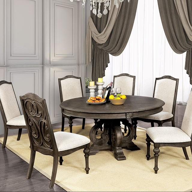 Arcadia Rustic Natural Tone Round Dining Table - Royal Furniture & Gifts (MI) - Multi Location
