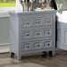 CASTLILE Night Stand w/ USB, Gray - Royal Furniture & Gifts (MI) - Multi Location