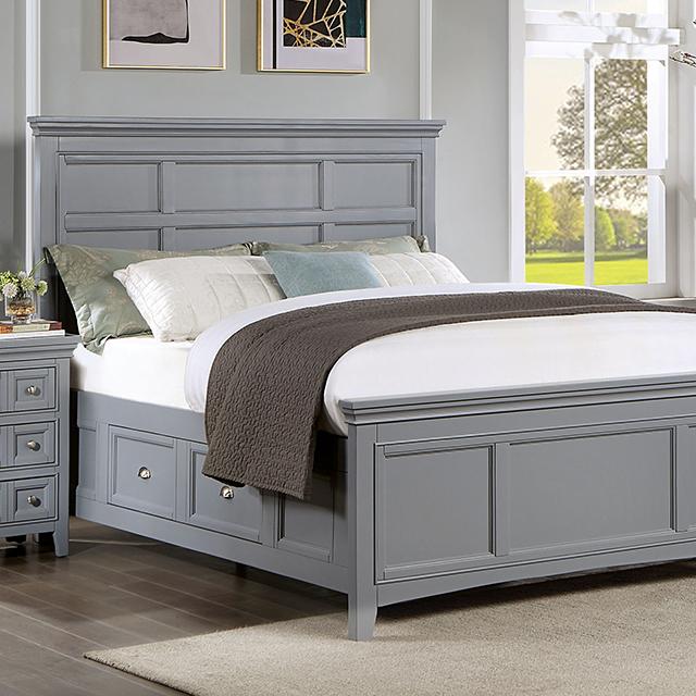 CASTLILE Queen Bed, Gray - Royal Furniture & Gifts (MI) - Multi Location