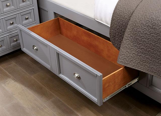 CASTLILE Queen Bed, Gray - Royal Furniture & Gifts (MI) - Multi Location