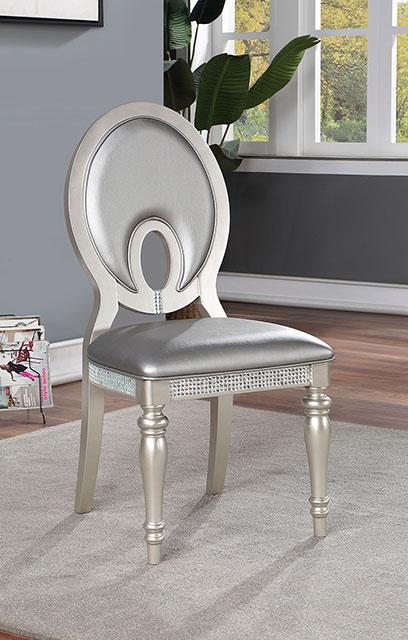 CATHALINA Side Chair (2/CTN), Silver - Royal Furniture & Gifts (MI) - Multi Location