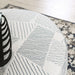 CHANCERY Ottoman, Gray/Navy - Royal Furniture & Gifts (MI) - Multi Location