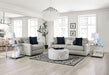 CHANCERY Chair & Half, Gray/Navy - Royal Furniture & Gifts (MI) - Multi Location