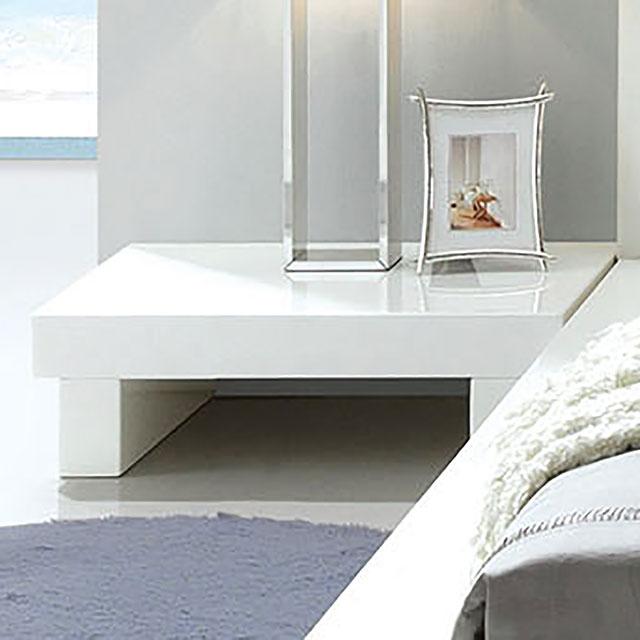 Christie Glossy White Night Stand - Royal Furniture & Gifts (MI) - Multi Location