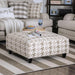 Christine Light Gray/Pattern Ottoman - Royal Furniture & Gifts (MI) - Multi Location
