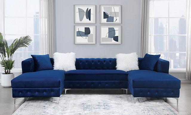 CIABATTONI Sectional, Navy - Royal Furniture & Gifts (MI) - Multi Location