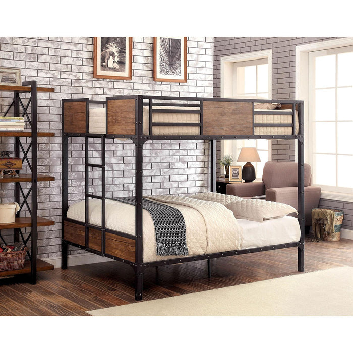 CLAPTON Black Full/Full Bunk Bed - Royal Furniture & Gifts (MI) - Multi Location