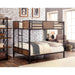 CLAPTON Black Full/Full Bunk Bed - Royal Furniture & Gifts (MI) - Multi Location