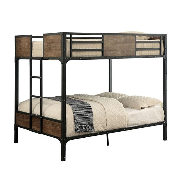 CLAPTON Black Full/Full Bunk Bed - Royal Furniture & Gifts (MI) - Multi Location
