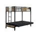 CLAPTON Black Twin Bed w/ Futon Base - Royal Furniture & Gifts (MI) - Multi Location