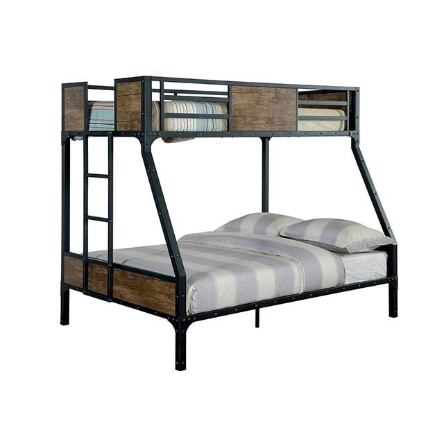 CLAPTON Black Twin/Full Bunk Bed - Royal Furniture & Gifts (MI) - Multi Location
