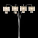 Claris Ivory/Chrome Arch Lamp, Hanging Crystal - Royal Furniture & Gifts (MI) - Multi Location