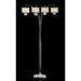 Claris Ivory/Chrome Arch Lamp, Hanging Crystal - Royal Furniture & Gifts (MI) - Multi Location