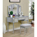 CLARISSE Silver Vanity w/ Stool - Royal Furniture & Gifts (MI) - Multi Location