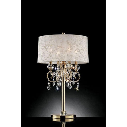 Deborah Gold 33"H Gold Table Lamp - Royal Furniture & Gifts (MI) - Multi Location