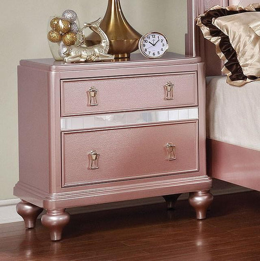 Ariston Rose Gold Night Stand - Royal Furniture & Gifts (MI) - Multi Location