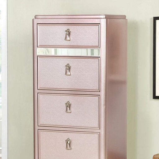 Ariston Rose Gold Swivel Chest - Royal Furniture & Gifts (MI) - Multi Location