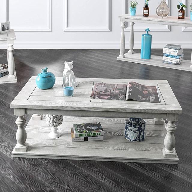 Arlington Antique White Coffee Table - Royal Furniture & Gifts (MI) - Multi Location