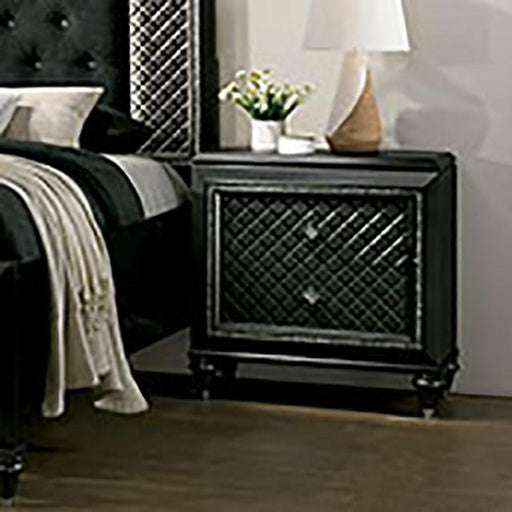 Demetria Metallic Gray Night Stand - Royal Furniture & Gifts (MI) - Multi Location