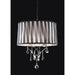 Arya Black/Chrome Ceiling Lamp, Hanging Crystal - Royal Furniture & Gifts (MI) - Multi Location