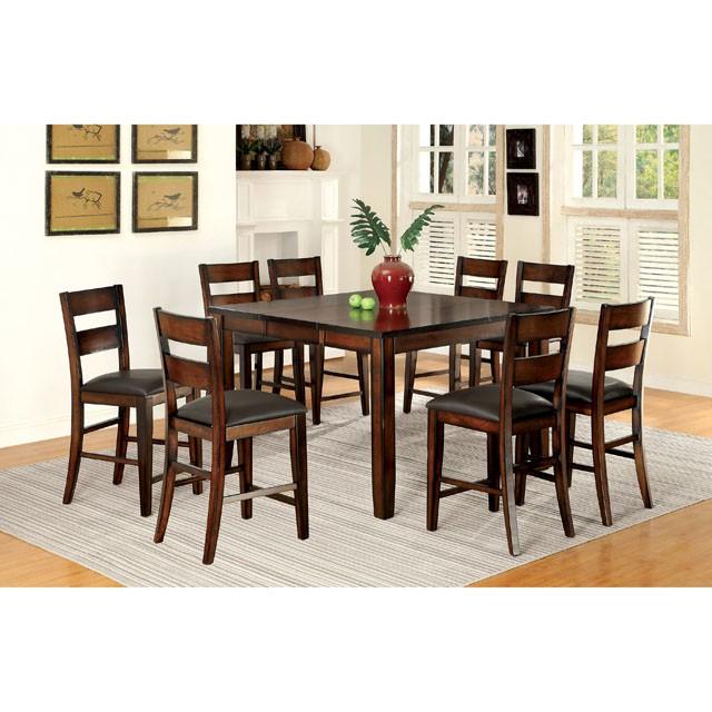 DICKINSON II Dark Cherry Counter Ht. Table w/ 18" Leaf - Royal Furniture & Gifts (MI) - Multi Location