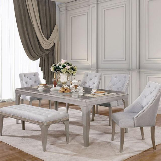 DIOCLES Silver/Gray Dining Table - Royal Furniture & Gifts (MI) - Multi Location