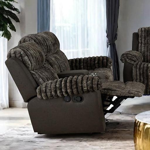 Dionysus Manual Reclining Loveseat Brown - Royal Furniture & Gifts (MI) - Multi Location