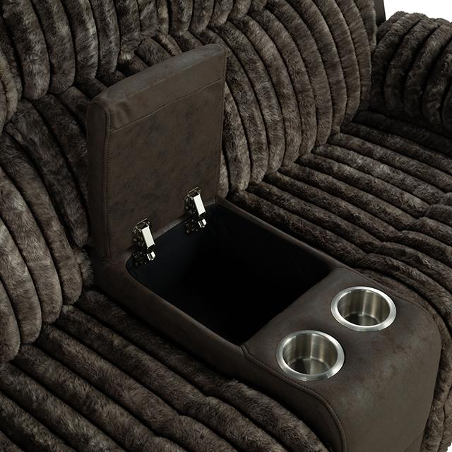 Dionysus Manual Reclining Loveseat Brown - Royal Furniture & Gifts (MI) - Multi Location