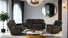 Dionysus Manual Reclining Loveseat Brown - Royal Furniture & Gifts (MI) - Multi Location