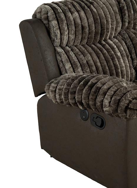 Dionysus Manual Reclining Sofa Brown - Royal Furniture & Gifts (MI) - Multi Location