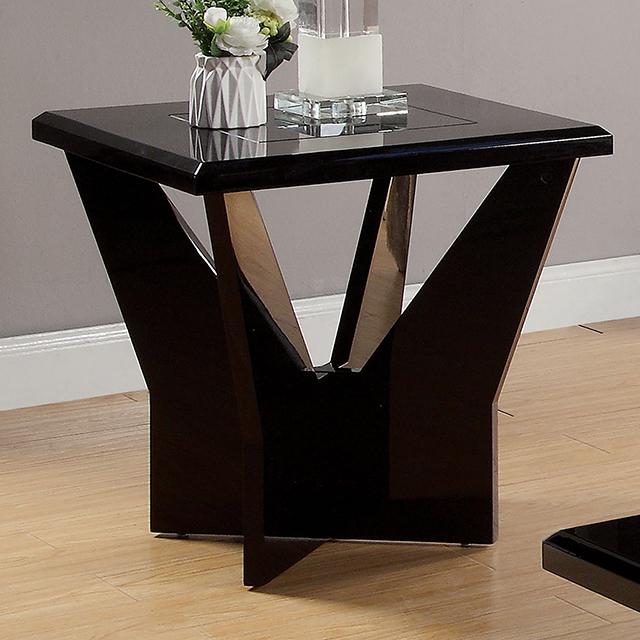DUBENDORF End Table, Black - Royal Furniture & Gifts (MI) - Multi Location