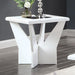 DUBENDORF End Table, White - Royal Furniture & Gifts (MI) - Multi Location