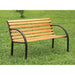 DUMAS Oak/Black Patio Wooden Bench - Royal Furniture & Gifts (MI) - Multi Location