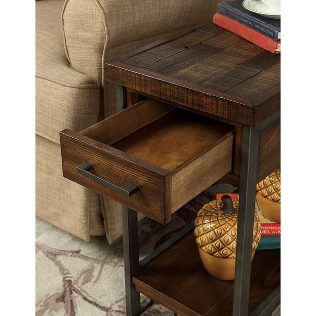 Dundalk Dark Oak Side Table - Royal Furniture & Gifts (MI) - Multi Location
