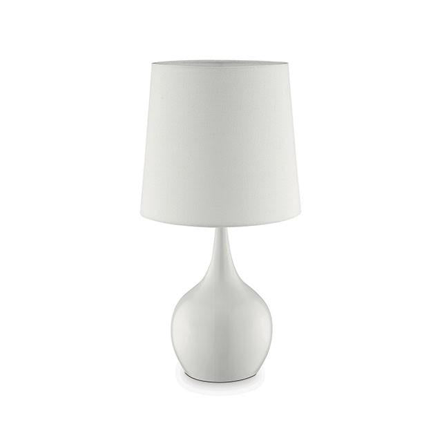 Edie White 23.5"H Glossy White Table Lamp - Royal Furniture & Gifts (MI) - Multi Location