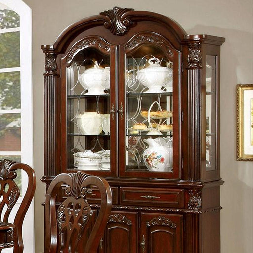 ELANA Brown Cherry Hutch & Buffet, Cherry - Royal Furniture & Gifts (MI) - Multi Location