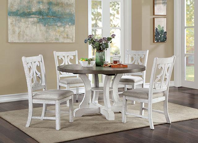 AULETTA Round Dining Table, Gray - Royal Furniture & Gifts (MI) - Multi Location