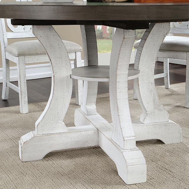 AULETTA Round Dining Table, Gray - Royal Furniture & Gifts (MI) - Multi Location