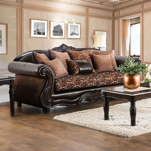 ELPIS Brown/Espresso Sofa - Royal Furniture & Gifts (MI) - Multi Location