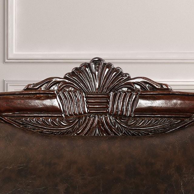 ELPIS Brown/Espresso Love Seat - Royal Furniture & Gifts (MI) - Multi Location