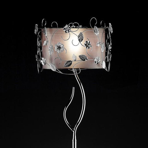 Elva Silver/Chrome Floor Lamp, Double Shade - Royal Furniture & Gifts (MI) - Multi Location