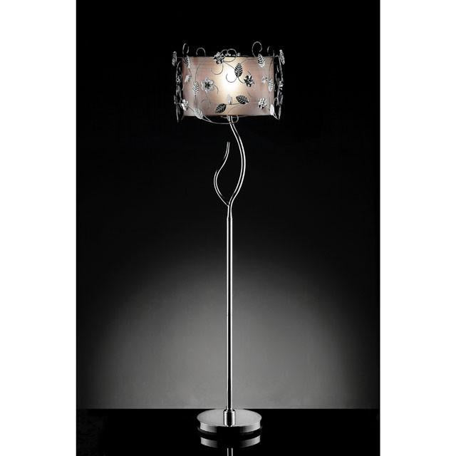Elva Silver/Chrome Floor Lamp, Double Shade - Royal Furniture & Gifts (MI) - Multi Location