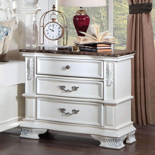 ESPARANZA Night Stand, Pearl White - Royal Furniture & Gifts (MI) - Multi Location