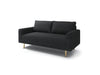ELVERUM Loveseat, Black - Royal Furniture & Gifts (MI) - Multi Location