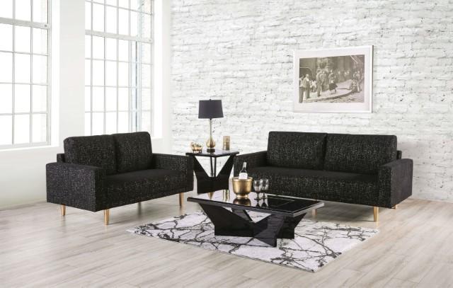 ELVERUM Loveseat, Black - Royal Furniture & Gifts (MI) - Multi Location